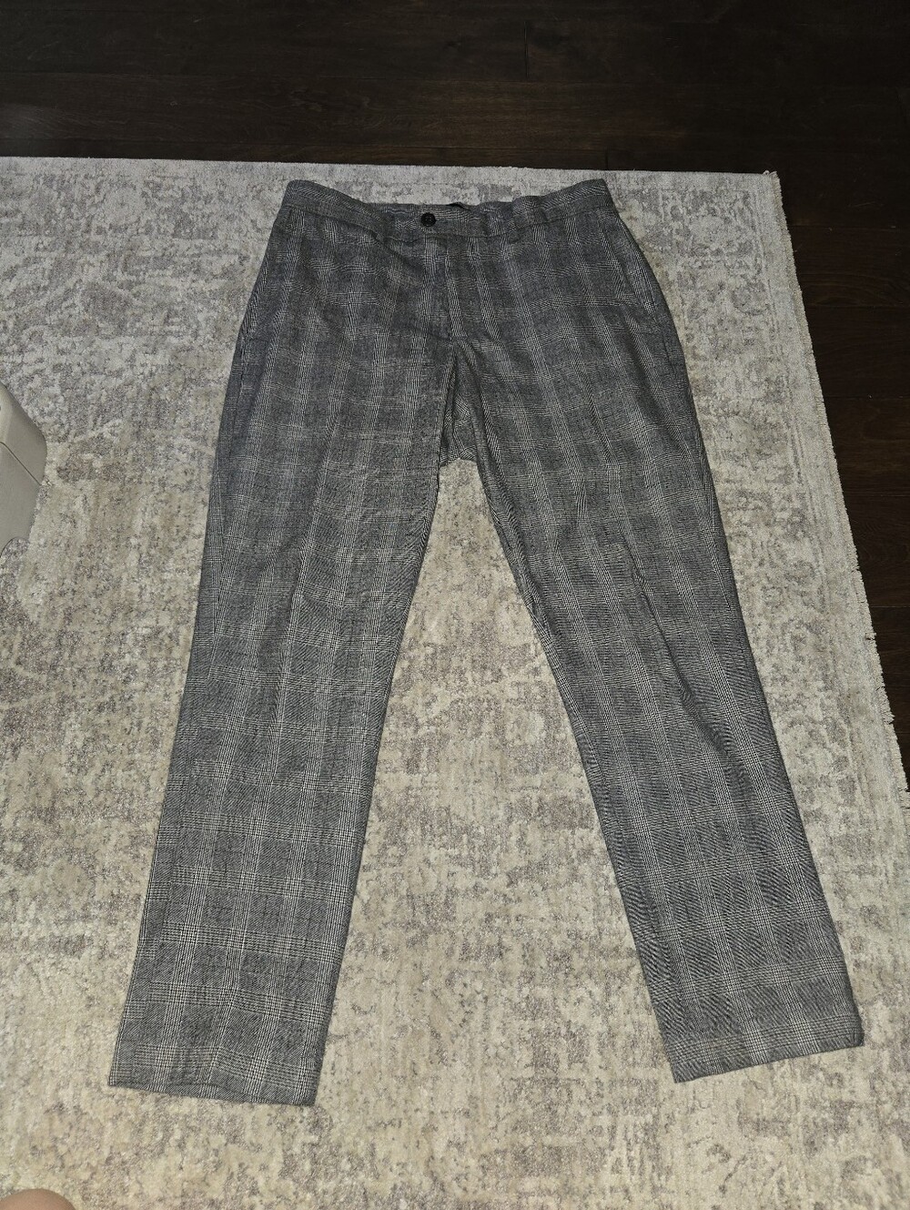 Men's BANANA REPUBLIC Slim Taperee Fit Checkered Pants 30 X 30